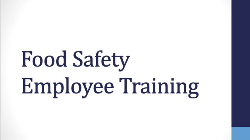 Food Safety Employee Training